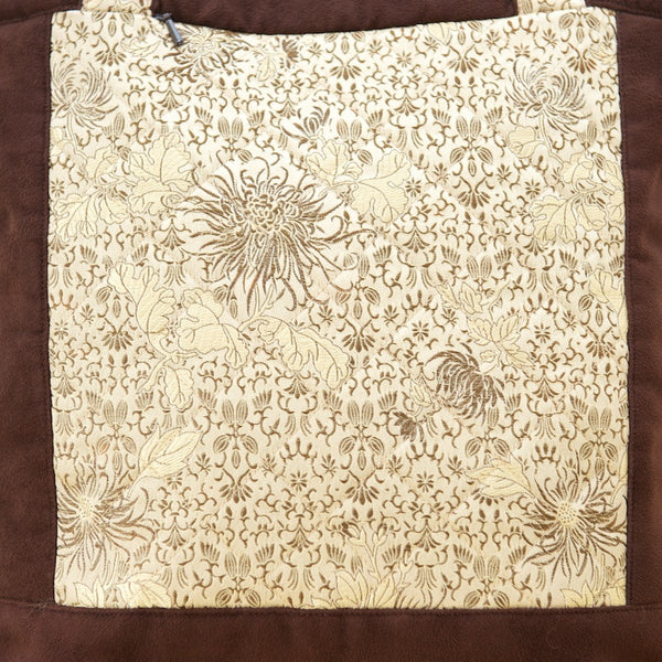 Golden Squares Silk Bag