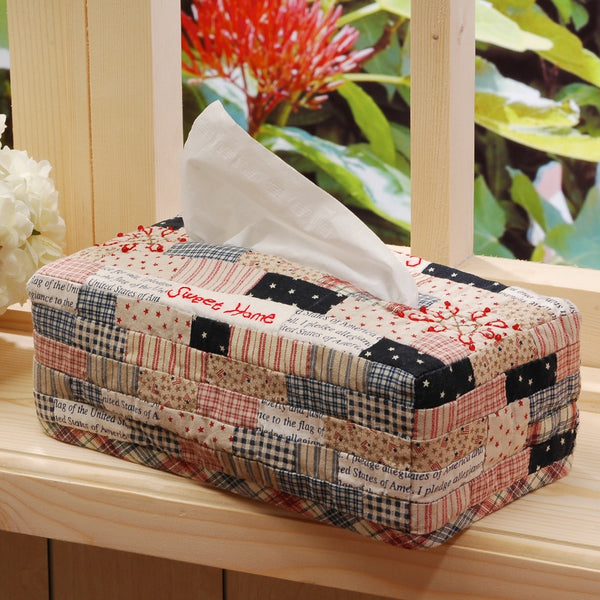 "Americana" Rectangular Tissue Box Cover