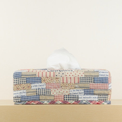 "Americana" Rectangular Tissue Box Cover