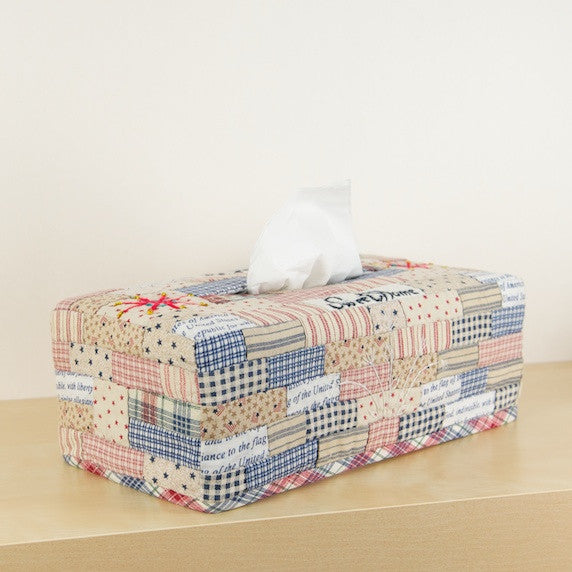 "Americana" Rectangular Tissue Box Cover