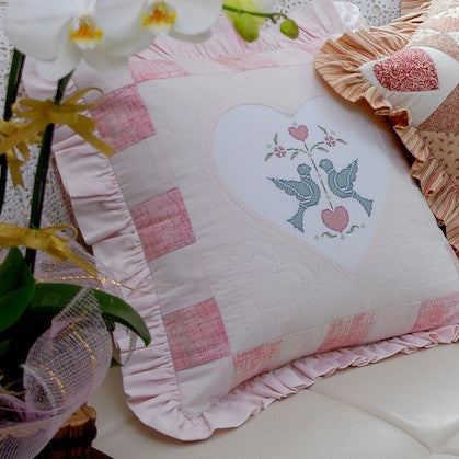 "Doves in Love" Cushion Cover