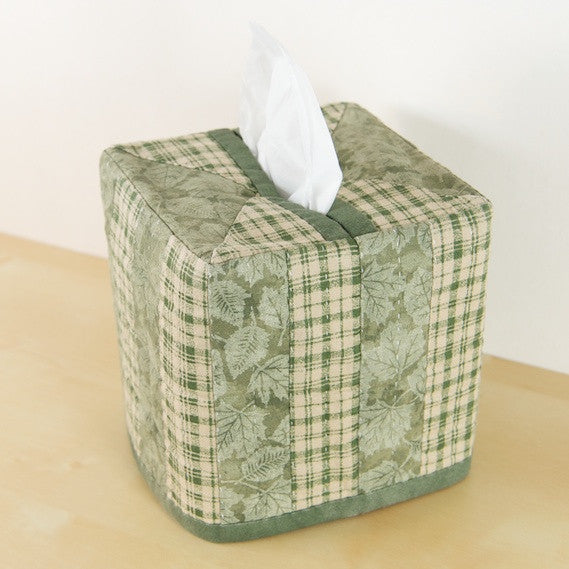 "Striped" Patchwork Tissue Box Cover